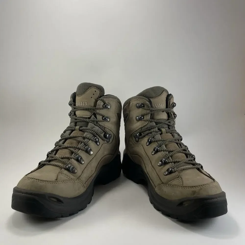 Lowa Renegade GTX Mid Womens Size 9.5 Waterproof Gore-Tex Stone Brown Boots